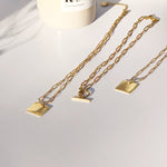 Load image into Gallery viewer, Lock n T-Bar Necklace
